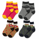 Cute Cartoon Ankle Socks for Baby Kids Casual Wear Multicolor |  Pack of 4 Combo