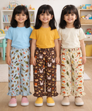Pure Cotton Pajama Pant for Casual wear for Girl Kids Age 0 To 6 Years (Pack of 3)