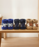 Soft Cotton Baby Booties | 0 to 12 Months | Pack of 3 Pairs Set