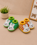 Baby Cartoon Printed Soft Sole Booties Shoes for Infants & Toddlers | Pack of 2 Pairs Set Combo