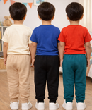 Cotton Track Pant with Bottom Cuff | Random Cartoon Printed | Age 0 to 5 Years (Pack of 3 Pieces)
