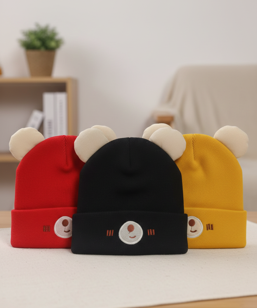 Premium Baby Beanie Cap for Babies and Kids | Imported Fleece Fabric