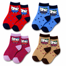Cute Cartoon Ankle Socks for Baby Kids Casual Wear Multicolor |  Pack of 4 Combo