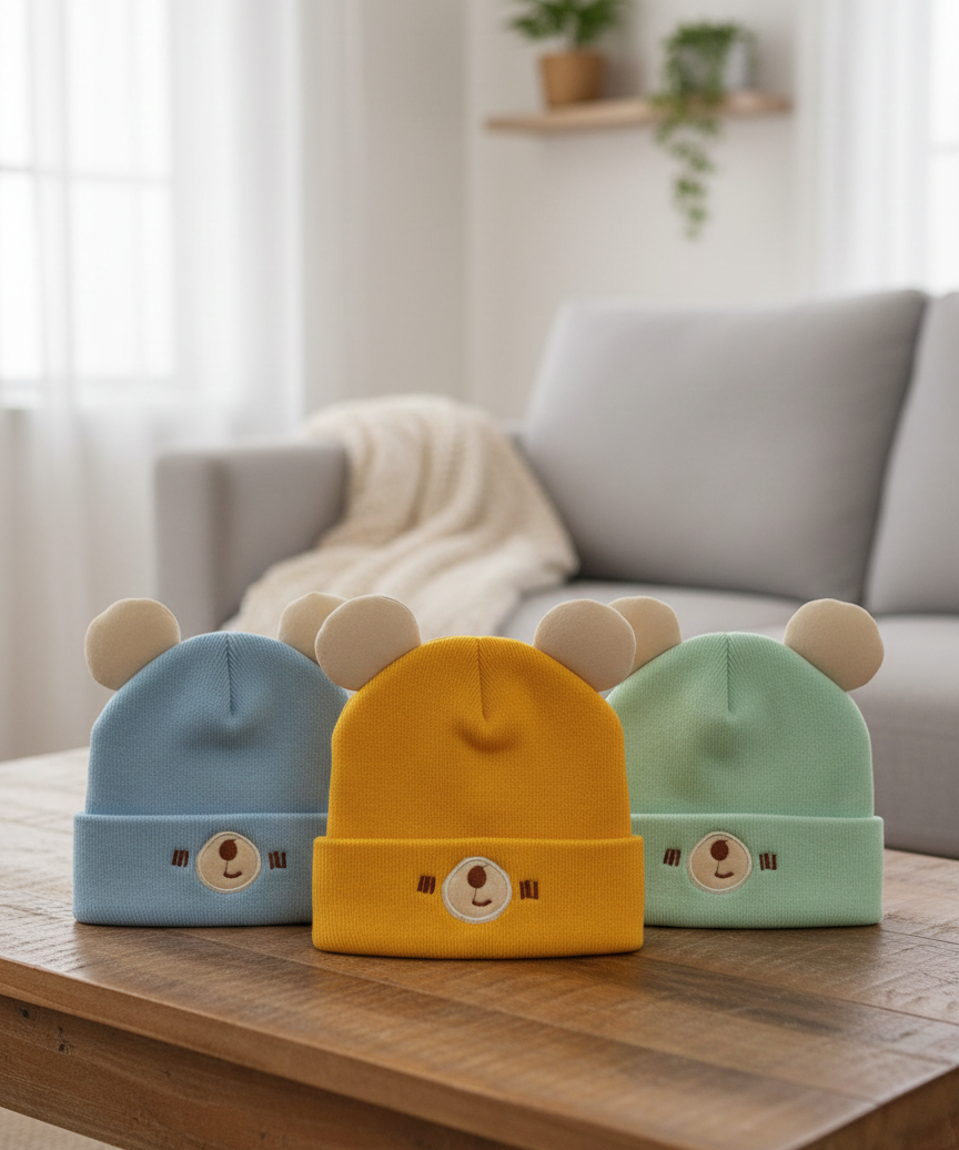 Premium Baby Beanie Cap for Babies and Kids | Imported Fleece Fabric