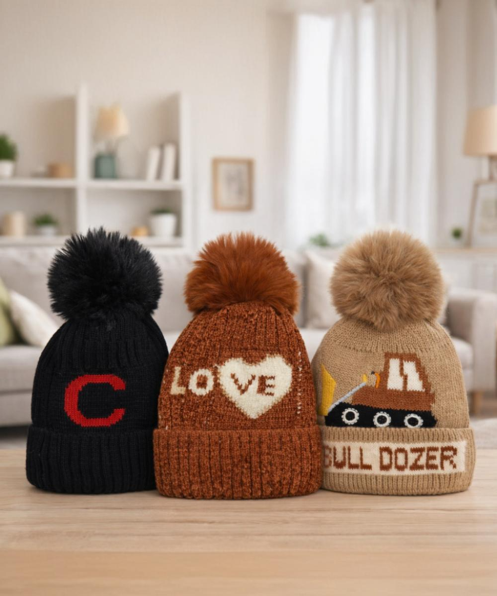 Premium Soft Cotton Baby Beanie Cap for Babies and Kids | Imported Woolen Fabric