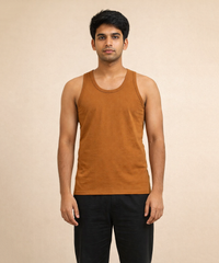 Fitto Men's Vest Plain Ticker Cotton Vest | 5 Pack Combo | Soft Breathable Innerwear