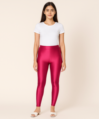 Branded Premium Shimmer Leggings (Ankle Length)