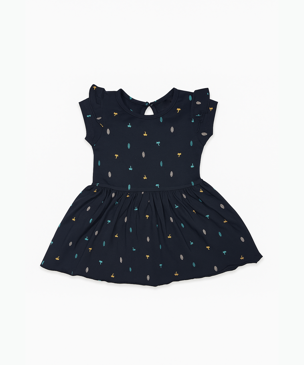 Girls 100% Cotton Printed Gown Dress/Frock Dress | Age 3-18 Months