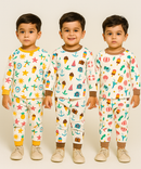 Boy Babies Co-ord Set | Full sleeve Tshirt and Trackpant for Boy Baby | Sizes Age 3-6 Months (Pack of 3 Set)