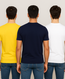 Men's Half Sleeve Printed Round Neck T-Shirt Combo (Pack of 3)