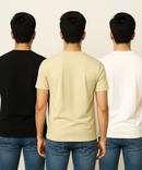 Men's Half Sleeve Printed Round Neck T-Shirt Combo (Pack of 3)