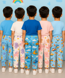 Pure Cotton Printed Lower/Track Pant for Casual Wear/Night wear for Kids Boys/Girls (Pack of 5)