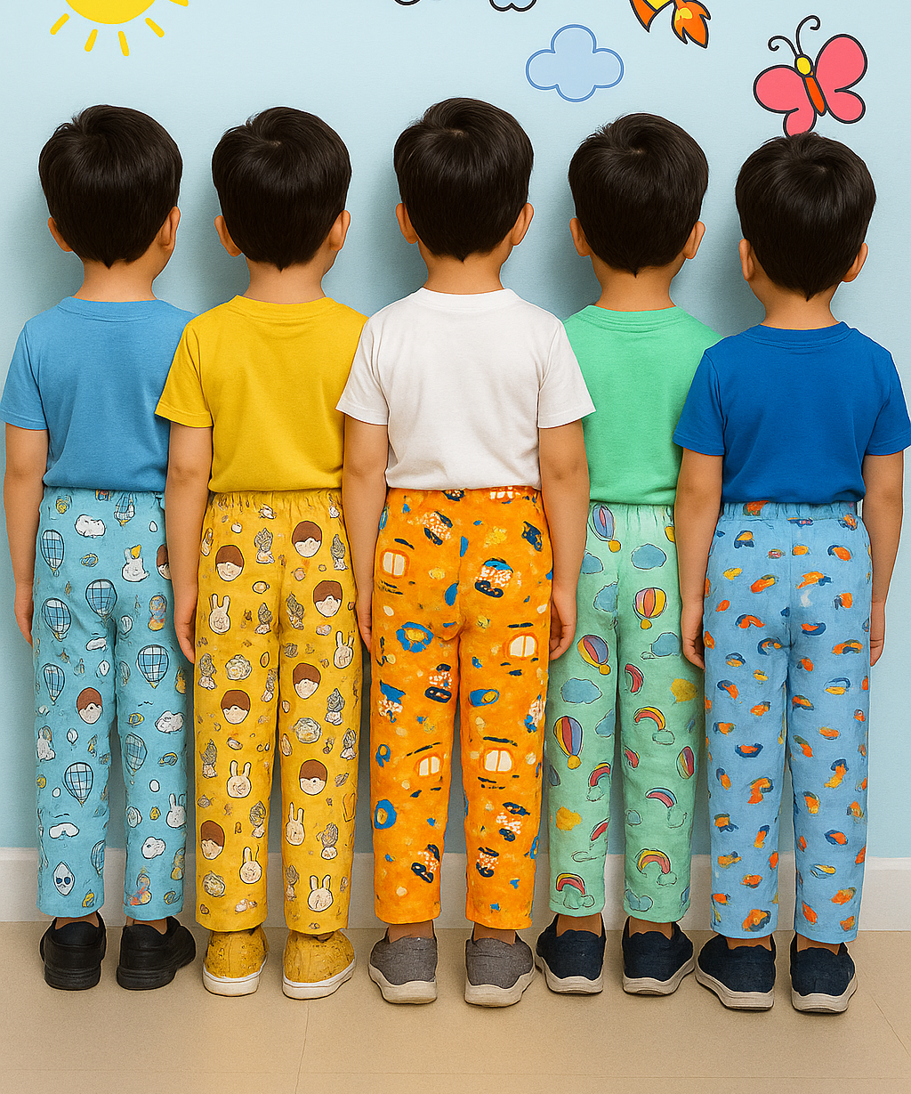 Pure Cotton Printed Lower/Track Pant for Casual Wear/Night wear for Kids Boys/Girls (Pack of 5)