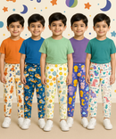 Pure Cotton Printed Lower/Track Pant for Casual Wear/Night wear for Kids Boys/Girls (Pack of 5)