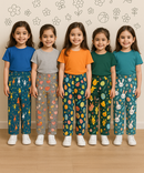 Pure Cotton Printed Pyjamas / Track Pant for Casual Night wear for Girl Kids Age 0 To 5 Years (Pack of 5)