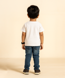 Boy Kid I Love Mom and Dad Tshirt Printed 100% Cotton Single Jersey Tshirt | Sizes 0-18 Months - A001