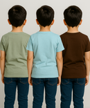 Kids 100% Cotton Fine Tshirt With Printed Multi Colour | Age 5 to 14 Years | (Pack of 3 Pieces)