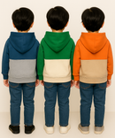 Cotton Cut and Sue Kids Hoodie Printed Multi Colour | Age 3 to 6 Years | (Pack of 3 Pieces)