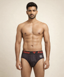 Fitto Spark Men's Brief's Red Underwear 100% Pure Cotton | (Pack of 5)
