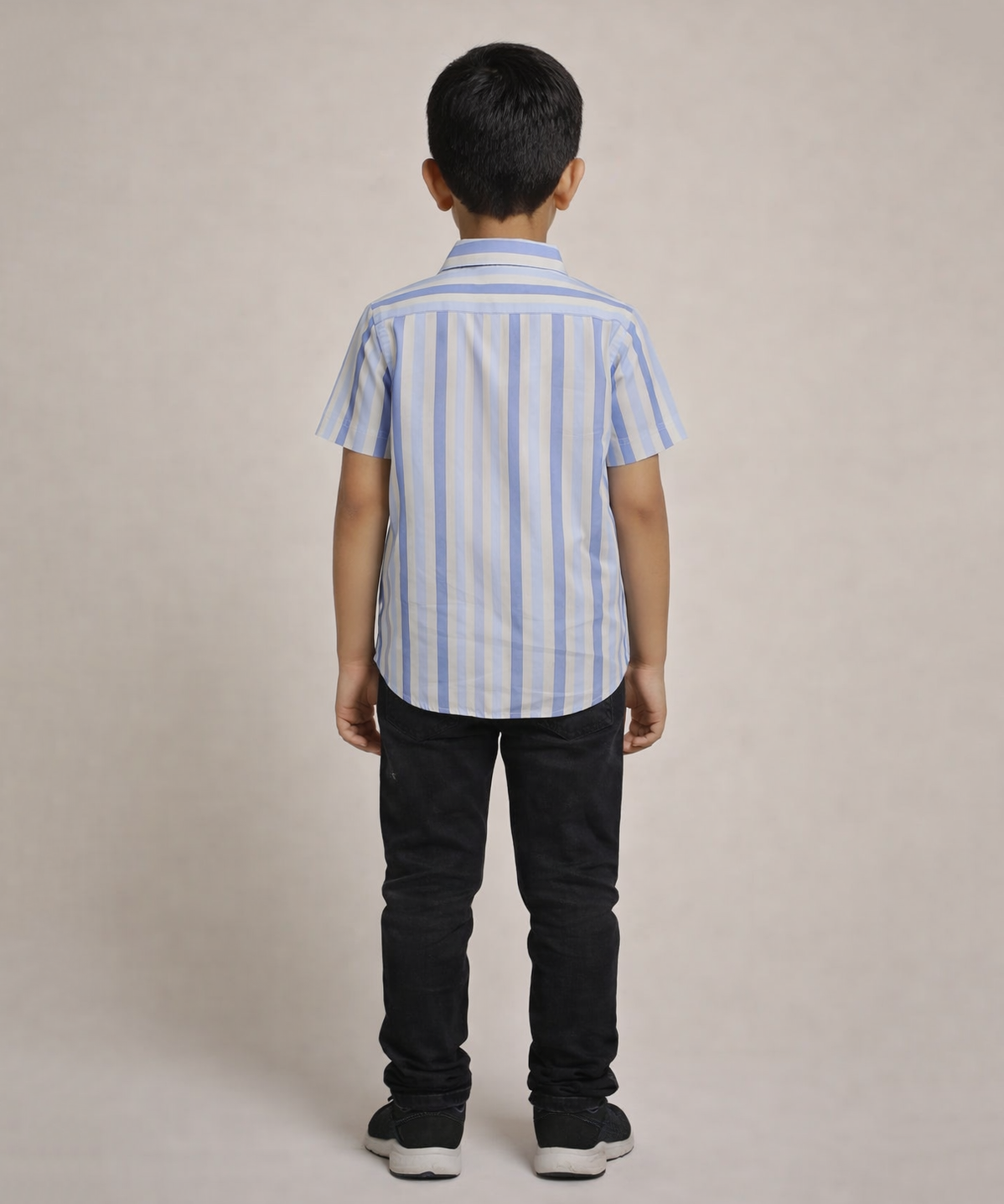 Kids Checked Cotton Shirt | Half Sleeve Casual Wear | Age 9–13 Years