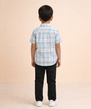Kids Checked Cotton Shirt | Half Sleeve Casual Wear | Age 3–13 Years