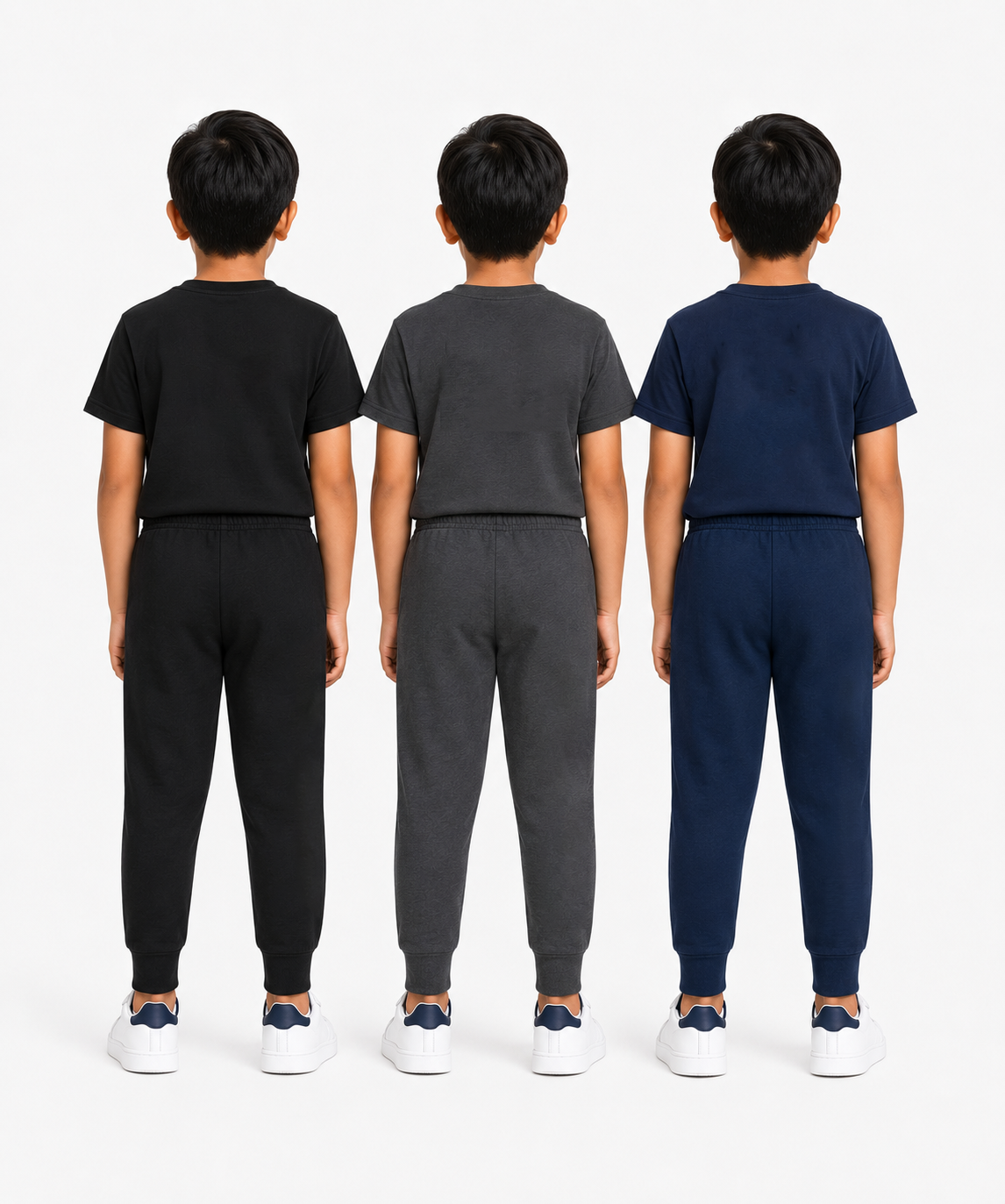 Boys Graphic Printed T-Shirt & Typography Track Pant Co-Ord Set | Age 2-5 Years | Pack Of 3 Set