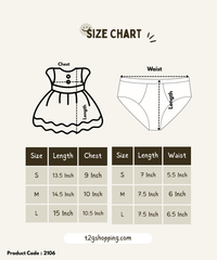 Girl Baby Frock and Underwear Set | 100% Cotton Printed Gown Dress/Frock Dress | Age 0-12 Months (Pack of 3 Sets) - 2106