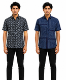 Men's Printed Casual Half Sleeve Shirt | Size - L,XL,2XL | Regular Fit Summer Resort Shirts for Men | Pack Of 2 Piece Combo
