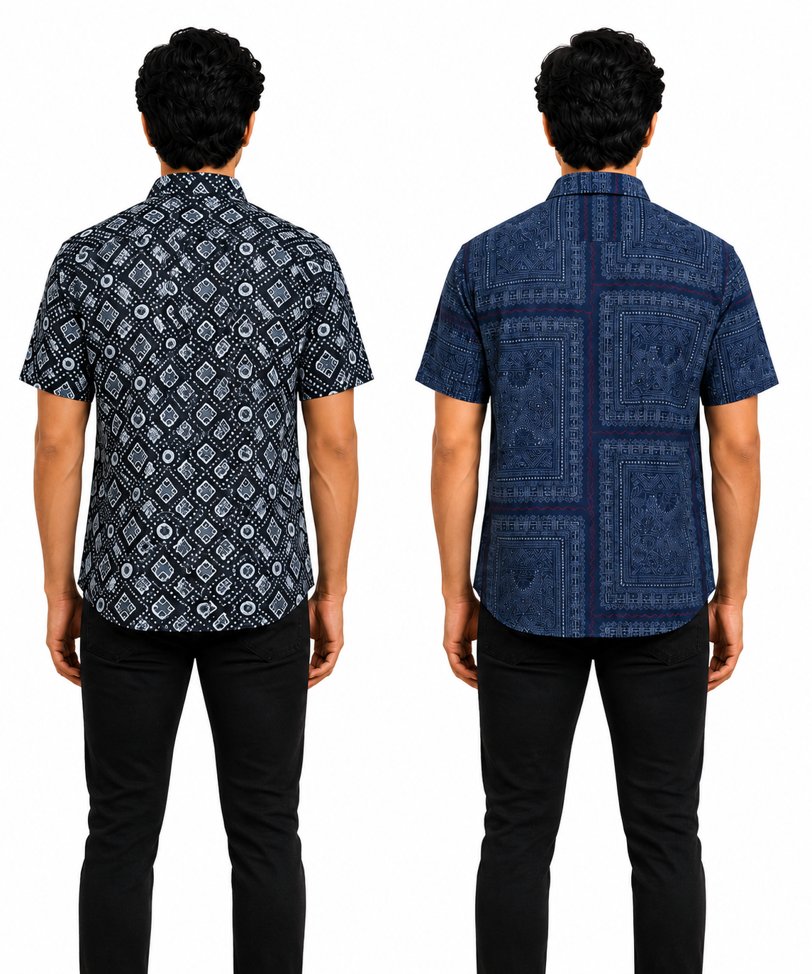 Men's Printed Casual Half Sleeve Shirt | Size - L,XL,2XL | Regular Fit Summer Resort Shirts for Men | Pack Of 2 Piece Combo