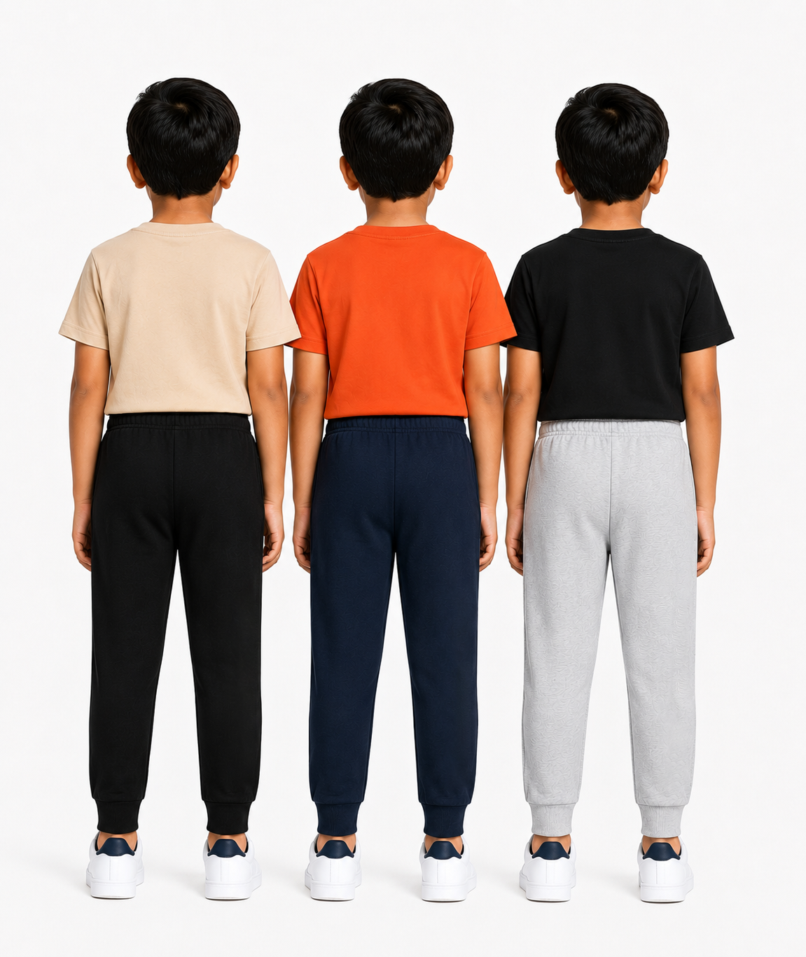 Boys Graphic Printed T-Shirt & Typography Track Pant Co-Ord Set | Age 2-5 Years | Pack Of 3 Set