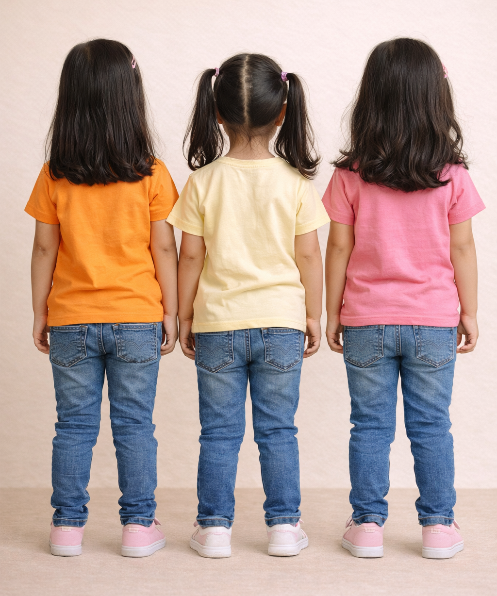 Kids 100% Cotton Fine Tshirt With Printed Multi Colour | Age 1 to 6 Years (Pack of 3 Pieces)