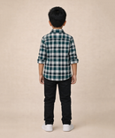 Kids Checked Cotton Shirt | Full Sleeve Casual Wear | Age 3–13 Years