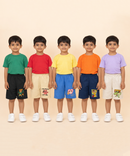 Boy Kid Cotton Printed Shorts | Random Cartoon Printed | Age 1 to 6 Years (Pack of 5 Pieces)