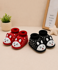 Baby Cartoon Printed Soft Sole Booties Shoes for Infants & Toddlers | Pack of 2 Pairs Set Combo