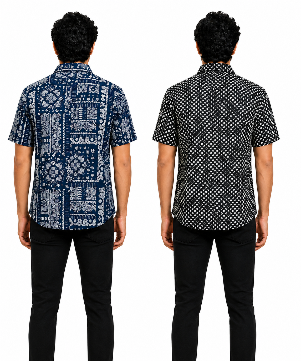 Men's Printed Casual Half Sleeve Shirt | Size - L,XL,2XL | Regular Fit Summer Resort Shirts for Men | Pack Of 2 Piece Combo