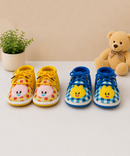 Baby Cartoon Printed Soft Sole Booties Shoes for Infants & Toddlers | Pack of 2 Pairs Set Combo
