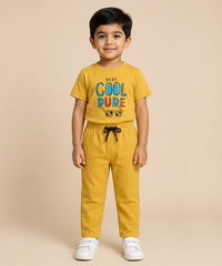 Boys Printed Cotton T-Shirt & Pant Combo Set for Kids | Age 1 to 10 Years | Casual Wear Set