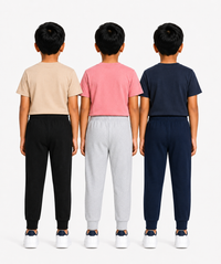 Boys Graphic Printed T-Shirt & Typography Track Pant Co-Ord Set | Age 2-5 Years | Pack Of 3 Set
