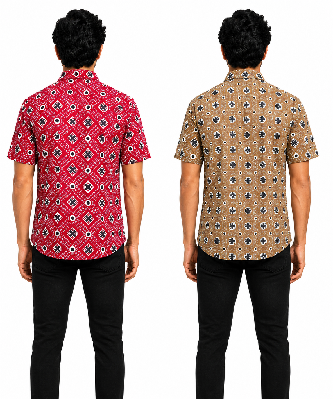 Men's Printed Casual Half Sleeve Shirt | Size - L,XL,2XL | Regular Fit Summer Resort Shirts for Men | Pack Of 2 Piece Combo