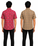 Men's Printed Casual Half Sleeve Shirt | Size - L,XL,2XL | Regular Fit Summer Resort Shirts for Men | Pack Of 2 Piece Combo