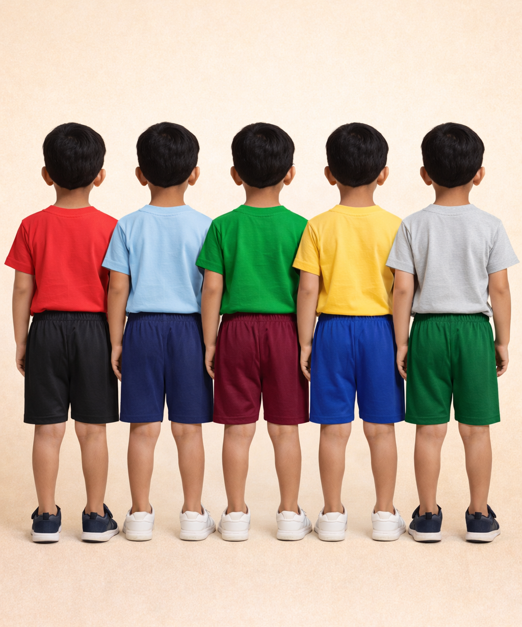 Boy Kid Cotton Printed Shorts | Random Cartoon Printed | Age 1 to 6 Years (Pack of 5 Pieces)