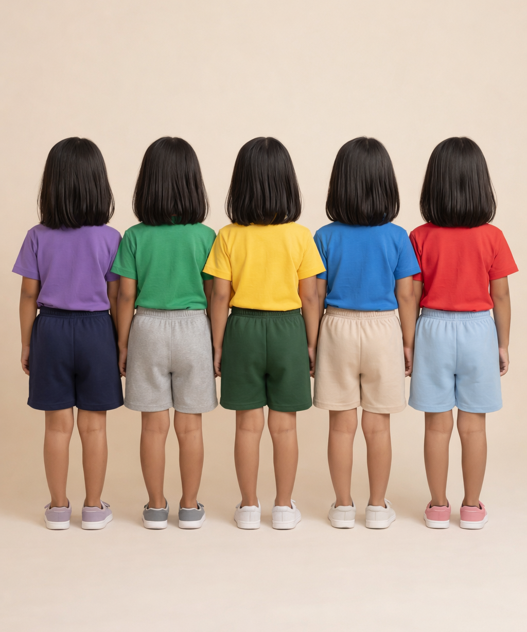 Girl Kid Cotton Printed Shorts | Random Cartoon Printed | Age 1 to 6 Years (Pack of 5 Pieces)