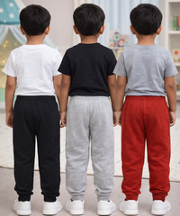 Cotton Track Pant with Bottom Cuff | Random Cartoon Printed | Age 0 to 5 Years (Pack of 3 Pieces)