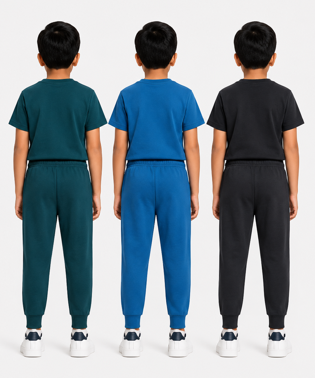 Boys Graphic Printed T-Shirt & Typography Track Pant Co-Ord Set | Age 2-5 Years | Pack Of 3 Set