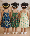 Girl Baby Sleeveless Cotton Frock Printed with Underwear | Age 0 to 6 Months (Pack of 3 Pieces)