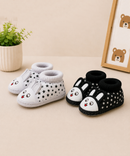 Baby Cartoon Printed Soft Sole Booties Shoes for Infants & Toddlers | Pack of 2 Pairs Set Combo