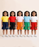 Girl Kid Cotton Printed Shorts | Random Cartoon Printed | Age 1 to 6 Years (Pack of 5 Pieces)