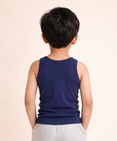 Kids Boys Color Cotton Inner Vest – Comfortable Sleeveless Undershirt ( Pack Of 5 Combo )