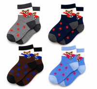 Cute Cartoon Ankle Socks for Baby Kids Casual Wear Multicolor |  Pack of 4 Combo