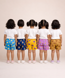 Girls Kids Pure Cotton Printed Shorts with Elastic Age 0 To 4 Years (Pack of 10)